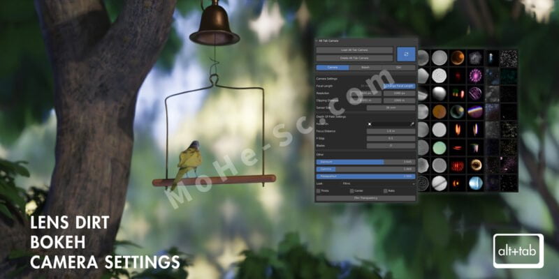 Blender摄像机虚焦景深插件-MOHE素材库-设计行业的乐园,各类素材的矿山!