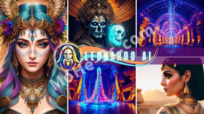 新的AI绘图工具LeonardoAI上线！文本转图像工具，使用高质量模型，创建出大师级的图像，训练自己的专属模型，功能让Midjourney也感到危机-MOHE素材库-设计行业的乐园，各类素材的矿山！