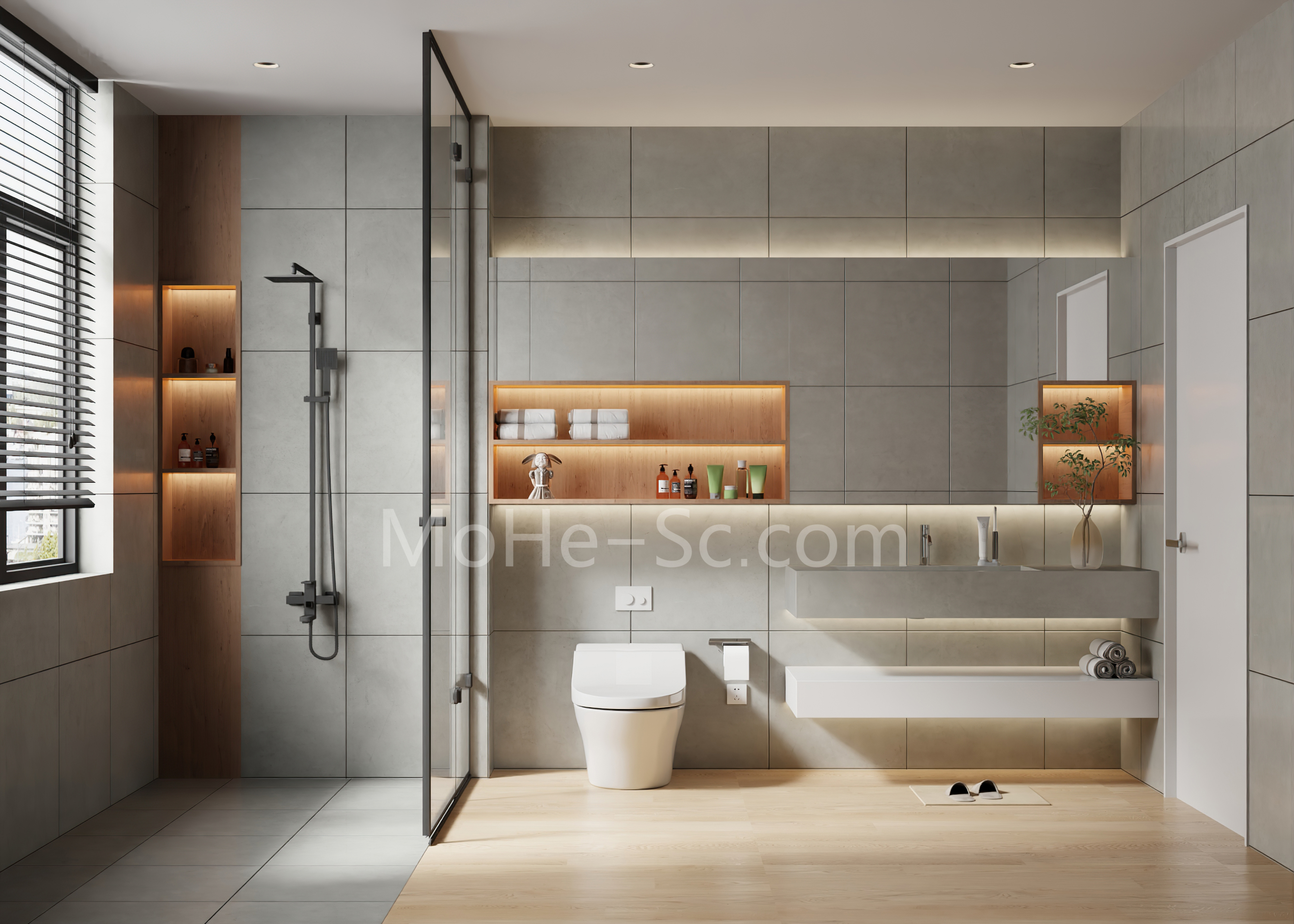 2023最新十套网红洗手间设计案例3DMAX模型合集 免费下载 -2