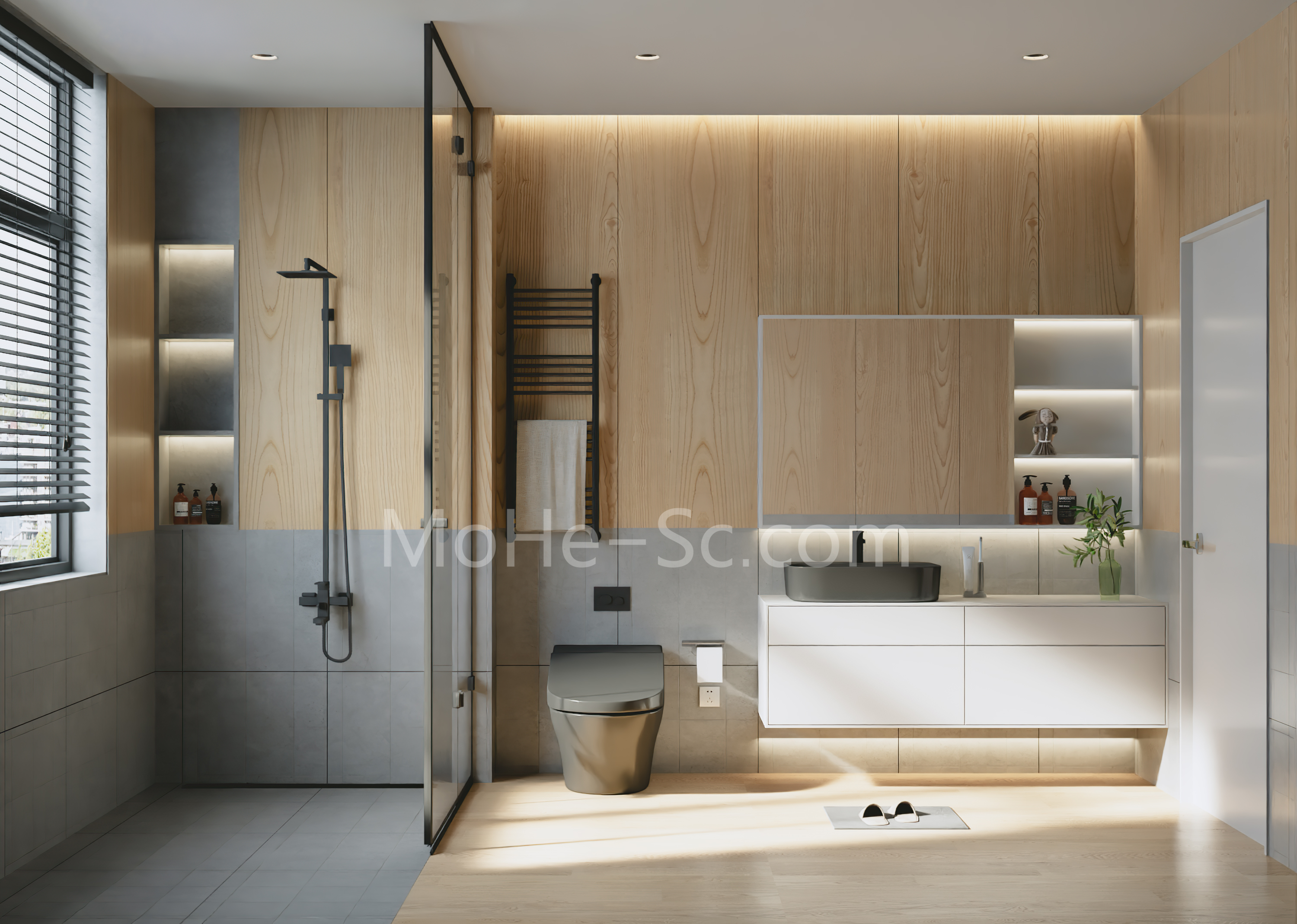 2023最新十套网红洗手间设计案例3DMAX模型合集 免费下载 -5