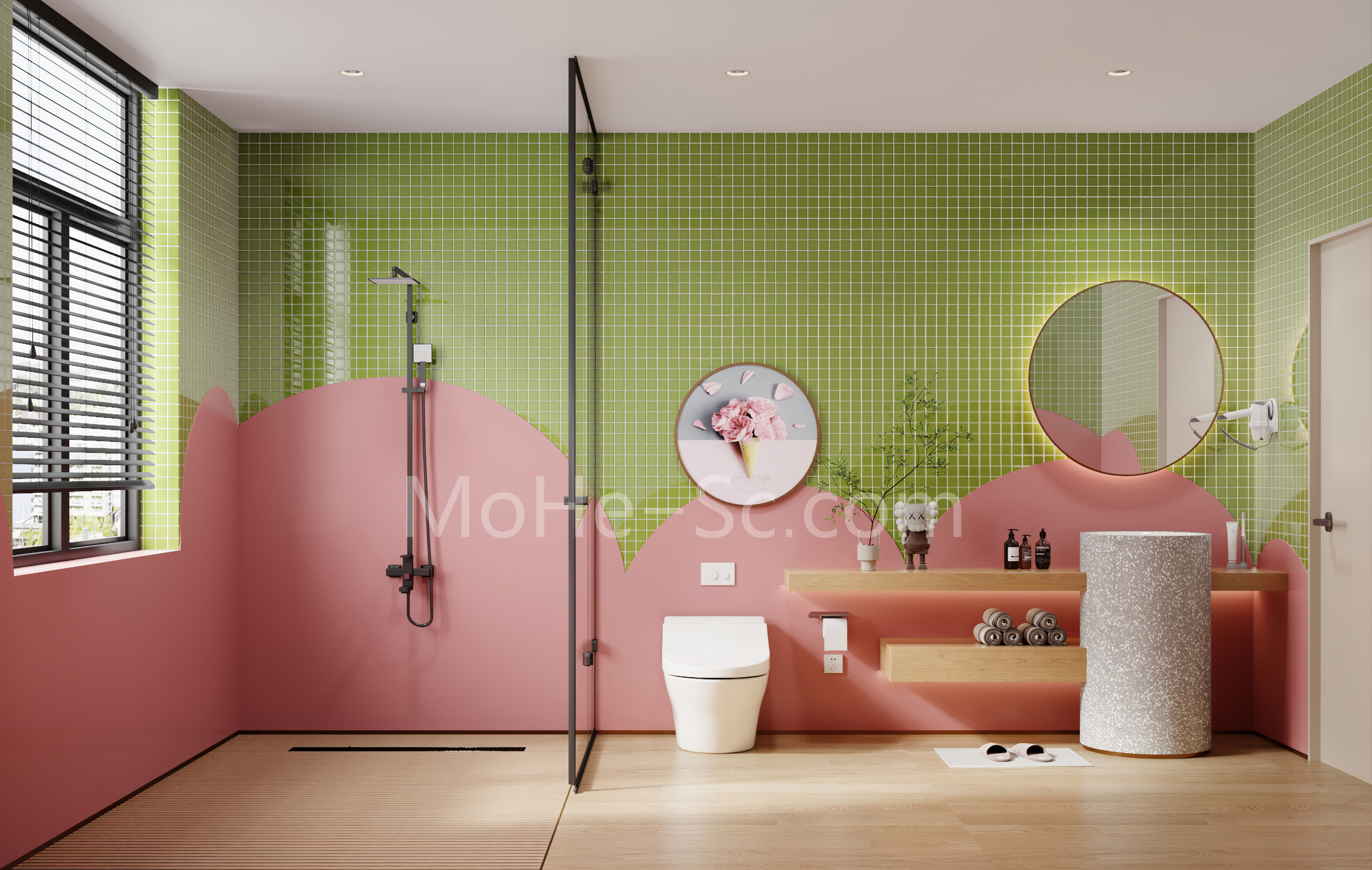 2023最新十套网红洗手间设计案例3DMAX模型合集 免费下载 -9