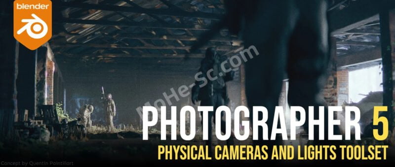 Blender摄像机灯光设置插件 Photographer 5.0.3 + 预设库 For Blender 2.8+-MOHE素材库-设计行业的乐园,各类素材的矿山!