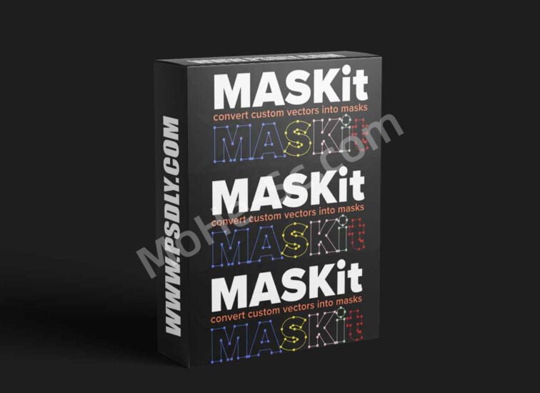 AE矢量图层转图形层脚本 Aescripts Maskit v1.0.0 For After Effects 2021+-MOHE素材库-设计行业的乐园，各类素材的矿山！