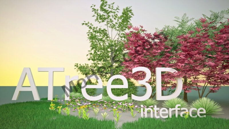 3DS MAX 3D 植物生成插件 AvizStudioTools ATree3D v3.11 For 3DS MAX 2018 – 2024-MOHE素材库-设计行业的乐园，各类素材的矿山！