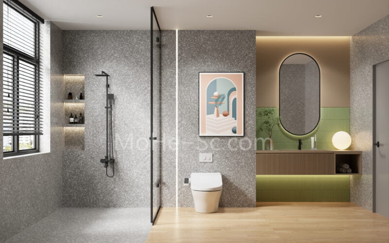 2023最新十套网红洗手间设计案例3DMAX模型合集 免费下载-MOHE素材库-设计行业的乐园，各类素材的矿山！