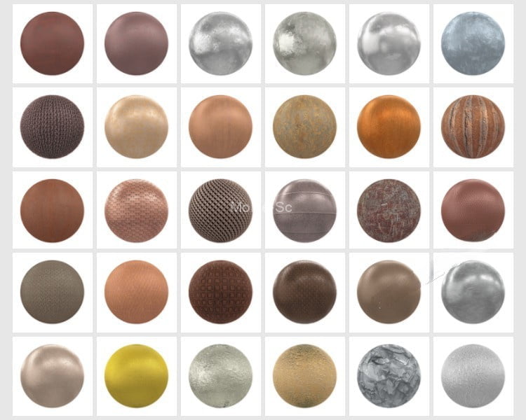 2023最新SketchUp草图大师+Enscape渲染常用高频高清三通道贴图库 -5