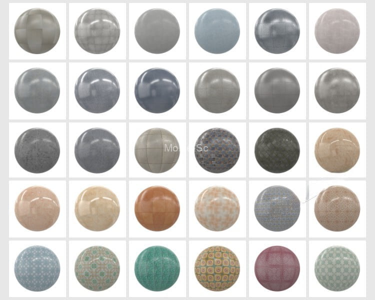 2023最新SketchUp草图大师+Enscape渲染常用高频高清三通道贴图库 -8