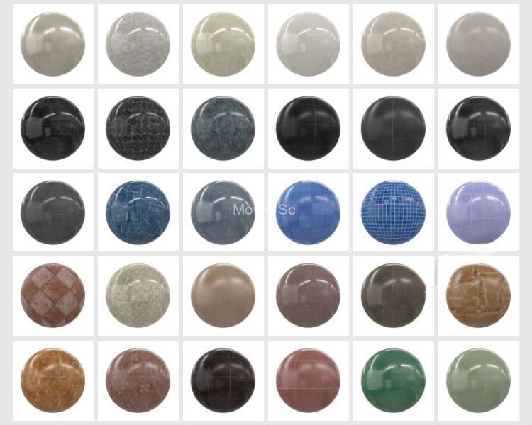 2023最新SketchUp草图大师+Enscape渲染常用高频高清三通道贴图库 -9