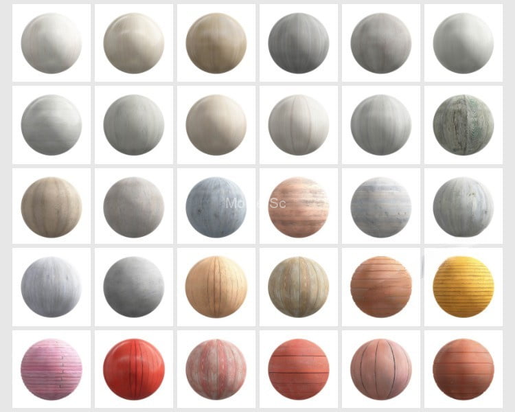 2023最新SketchUp草图大师+Enscape渲染常用高频高清三通道贴图库 -16