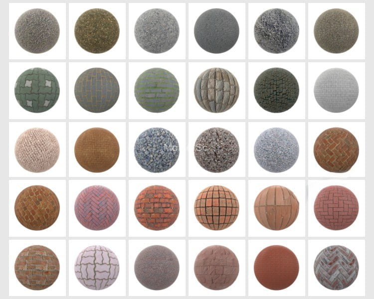 2023最新SketchUp草图大师+Enscape渲染常用高频高清三通道贴图库 -21