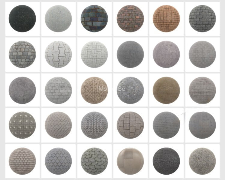 2023最新SketchUp草图大师+Enscape渲染常用高频高清三通道贴图库 -22