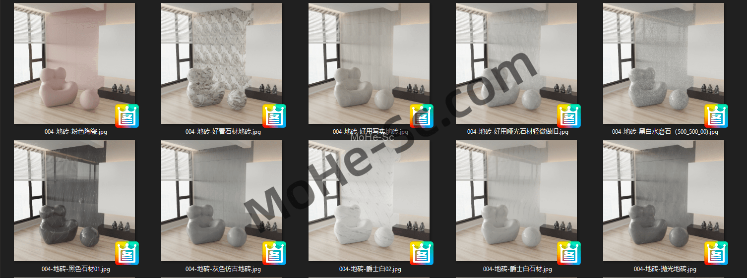 2023最新141套Corona Renderer 7.0室内设计效果图写实材质库 -6