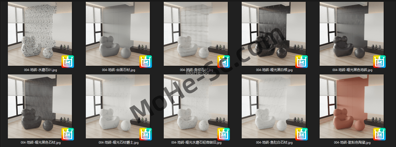 2023最新141套Corona Renderer 7.0室内设计效果图写实材质库 -7