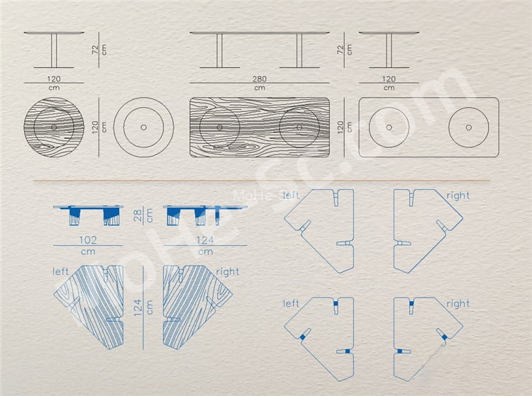 国外极简家具CAD平面图库 CASSINAWHYGARDEN高端家具CAD图库 国外精整高端CAD图库丨沙发 床具 椅具 桌柜 茶几CAD图纸 -5