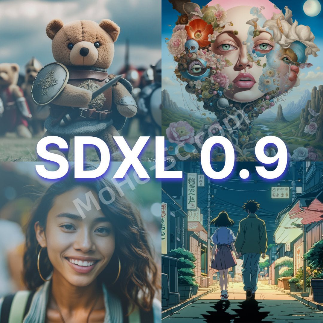 与Midjourney开战！Stable Diffusion XL 0.9重磅发布 [SDXL 0.9]模型 35亿+66亿双模型 开启新的开源AI文本转图像模型 图像生成未来 本地部署 抢先体验 -2