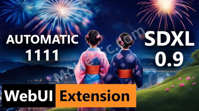 Stable Diffusion XL 0.9爆火的开源AI文本转图像模型图像生成未来Automatic1111大神[SDXL 0.9]插件安装使用教程-MOHE素材库-设计行业的乐园，各类素材的矿山！