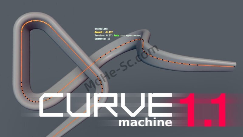 Blender拐角曲线节点编辑插件 CURVEmachine V1.1 For Blender 3.3+-MOHE素材库-设计行业的乐园,各类素材的矿山!