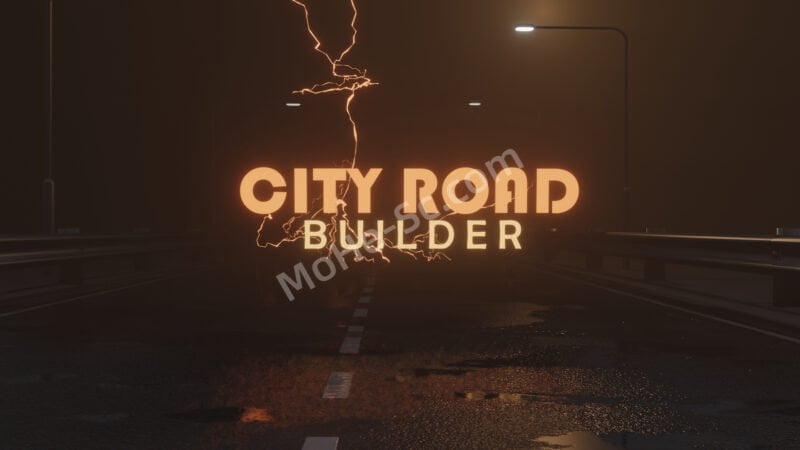 Blender城市道路生成插件 City Road Builder Pro V2.1 For Blender 2.8 +-MOHE素材库-设计行业的乐园,各类素材的矿山!