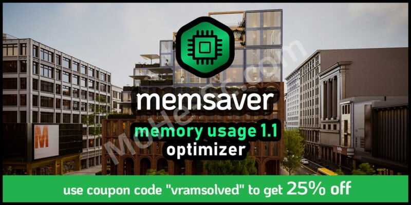 Blender内存优化插件 Memsaver Memory Optimizer Vram Saver V1.1 For Blender 2.93+-MOHE素材库-设计行业的乐园，各类素材的矿山！