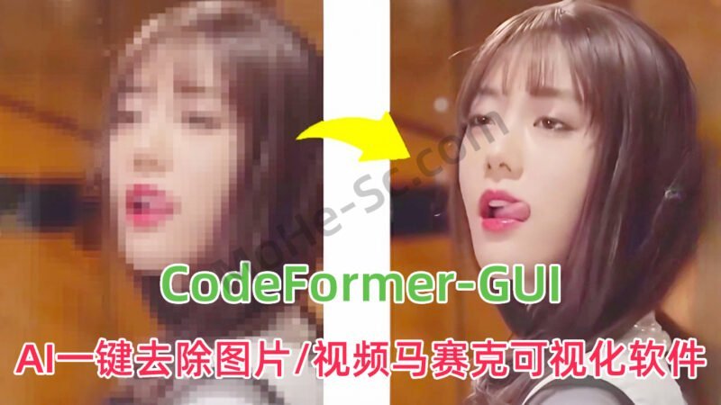 CodeFormer-GUI一键去除图片/视频马赛克可视化软件，让模糊不清的视频瞬间高清化-MOHE素材库-设计行业的乐园，各类素材的矿山！