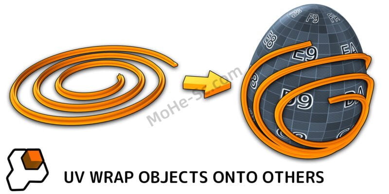 Blender模型弯曲贴合吸附插件 Conform Object v1.4.5 For Blender 2.9+-MOHE素材库-设计行业的乐园，各类素材的矿山！