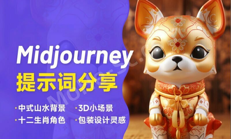 Midjourney AI绘画5种效果超好的 优质AI提示词 效率出图！-MOHE素材库-设计行业的乐园，各类素材的矿山！