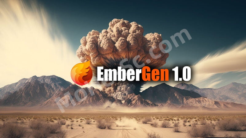 实时模拟烟雾火焰爆炸流体特效三维软件 EmberGen 1.0.6 Win正式版-MOHE素材库-设计行业的乐园,各类素材的矿山!