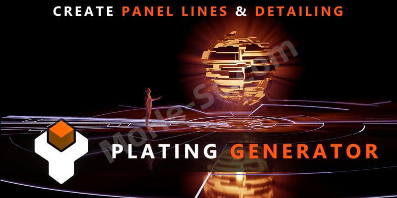 Blender多边形纹理随机生成插件 Plating Generator and Greebles v2.1 For Blender 2.8 + 预设库-MOHE素材库-设计行业的乐园,各类素材的矿山!