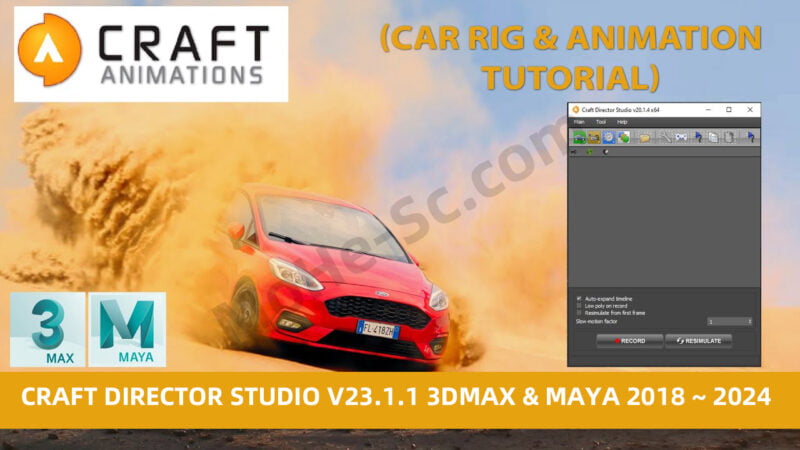 交通工具模拟动画插件 Craft Director Studio v23.1.1 For 3DS Max Maya 2018 ~ 2024-MOHE素材库-设计行业的乐园,各类素材的矿山!
