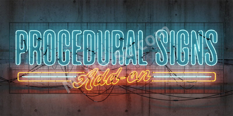 Blender霓虹灯广告牌生成插件 Procedural Signs v1.0.0 For Blender 3.6, 4.0 + 预设包-MOHE素材库-设计行业的乐园，各类素材的矿山！