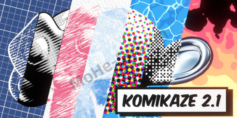 Blender二维卡通动漫材质着色器资产预设 Komikaze V2.1 For Blender 4.0-MOHE素材库-设计行业的乐园，各类素材的矿山！