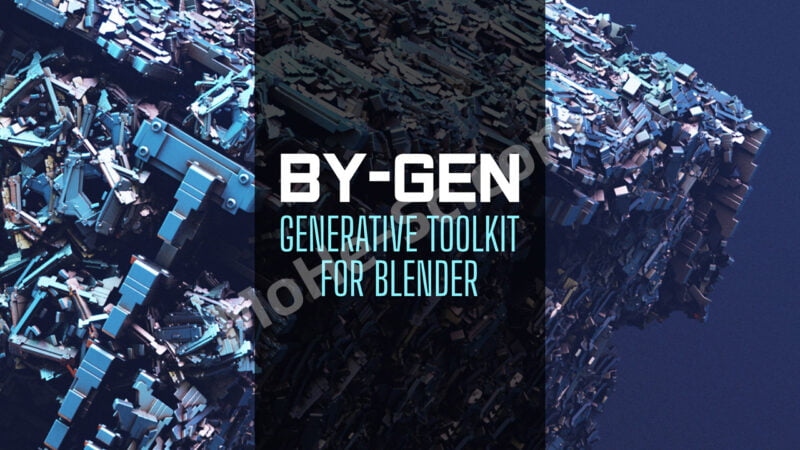 Blender参数程序化抽象模型生成器插件 By-Gen v9.2 + Generators Lab For Blender 2.9 +-MOHE素材库-设计行业的乐园,各类素材的矿山!