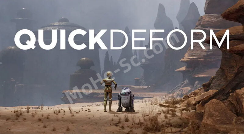 Blender放样建模网格控制复制插件 QuickDeform 2024 For Blender 2.83+-MOHE素材库-设计行业的乐园,各类素材的矿山!