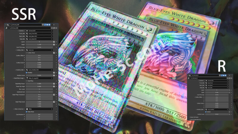 Blender三维卡片资产预设 N_3D-Card_Node SSR For Blender 3.4 +-MOHE素材库-设计行业的乐园，各类素材的矿山！