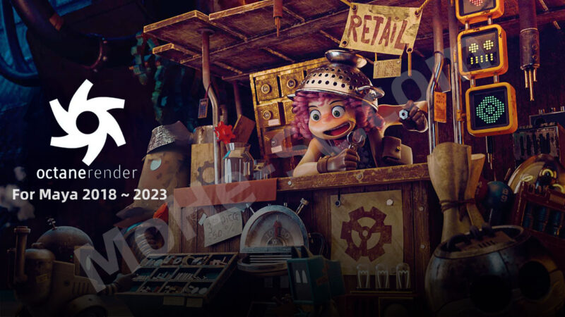 Autodesk Maya 无偏差 GPU-ACCELERATED 物理渲染器 Octane Render 2022.1 For Maya 2018 ~ 2023 OC渲染器 破解版-MOHE素材库-设计行业的乐园，各类素材的矿山！