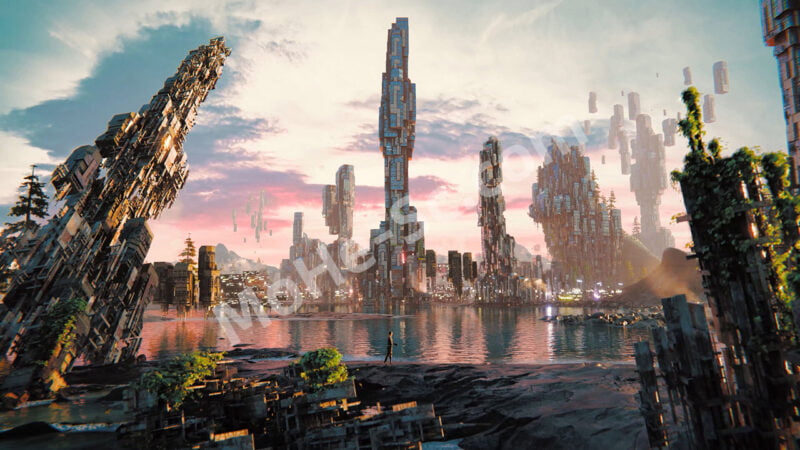 Blender科幻世界机械建筑场景3D模型 CG Geek – Sci-fi World Mechanical Building Scene-MOHE素材库-设计行业的乐园，各类素材的矿山！