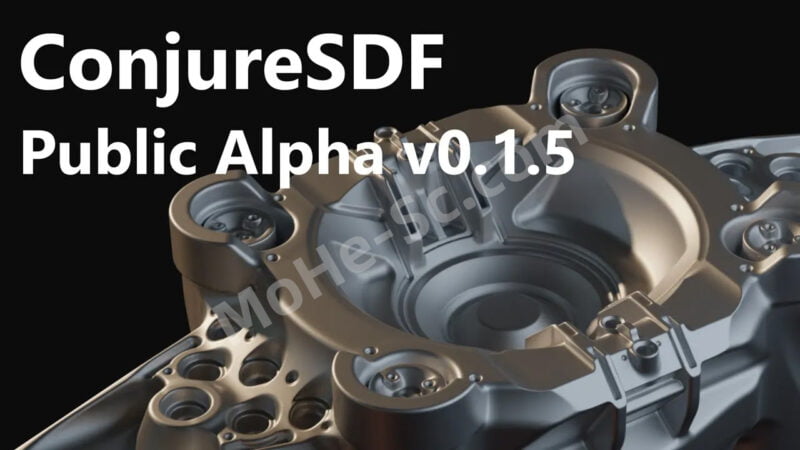 Blender非破坏性完美平滑建模插件 ConjureSDF V0.1.5 For Blender 3.3 +-MOHE素材库-设计行业的乐园,各类素材的矿山!