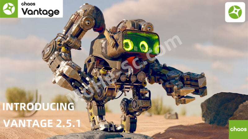 3DSMAX 实时光线追踪渲染器 预览软件 Chaos Vantage 2.5.1 For 3DSMAX-MOHE素材库-设计行业的乐园，各类素材的矿山！