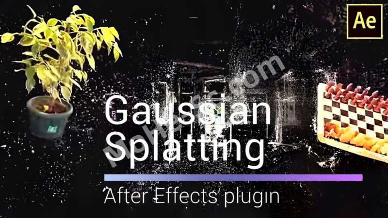 After Effects导入三维重建模型插件 Aescripts Gaussian Splatting V1.2 For AE 2022 ...
