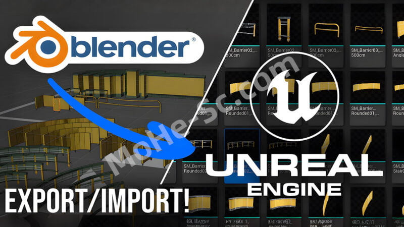 Blender模型导入UE插件 Blender For Unreal Engine V0.4.3 For Blender 2.8 +-MOHE素材库-设计行业的乐园,各类素材的矿山!