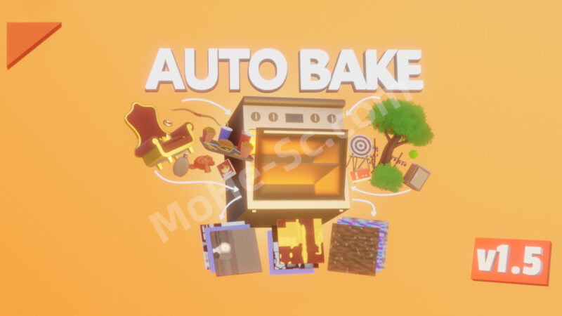 Blender贴图烘焙导出插件 Auto Bake v1.5 – Texture Baker & Exporter For Blender 3.3 +-MOHE素材库-设计行业的乐园，各类素材的矿山！