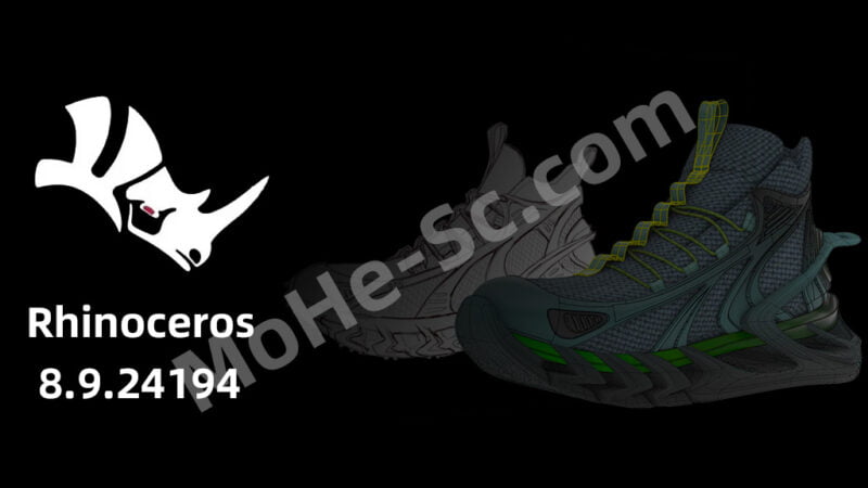 工业产品设计 NURBS曲面 建模软件 犀牛 Rhinoceros 8.9.24194 +注册机 Win/Mac-MOHE素材库-设计行业的乐园，各类素材的矿山！