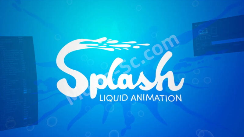 AE流体泼洒图形拖尾MG动画脚本 Aescripts Splash v1.04 For After Effects CC 2017 +-MOHE素材库-设计行业的乐园，各类素材的矿山！