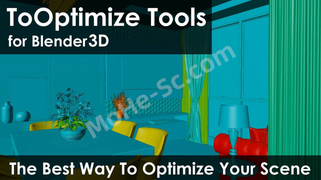 Blender场景分析优化插件 ToOptimize Tools V1.2.7.4 For Blender 2.91
