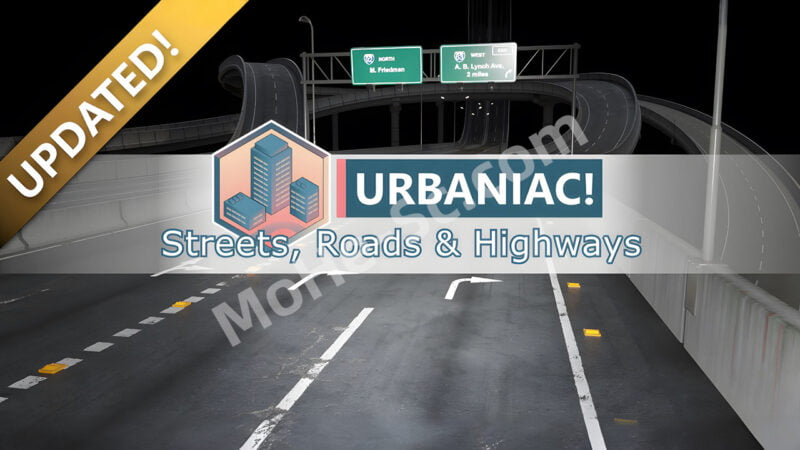 Blender街道高架桥道路模型资产预设 Urbaniac! Street Roads & Highways v3.00 For Blender 2.83 +-MOHE素材库-设计行业的乐园，各类素材的矿山！