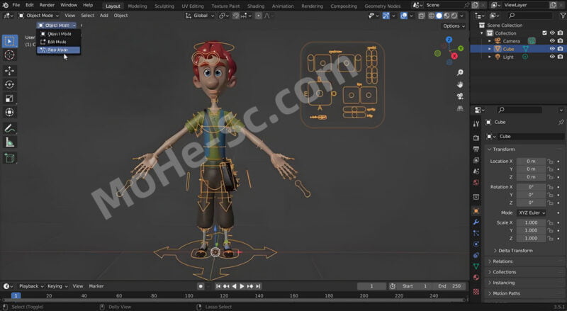 Blender建模绑定动画渲染工具插件包 BsMax v0.1.3 For Blender 3.3 +-MOHE素材库-设计行业的乐园，各类素材的矿山！