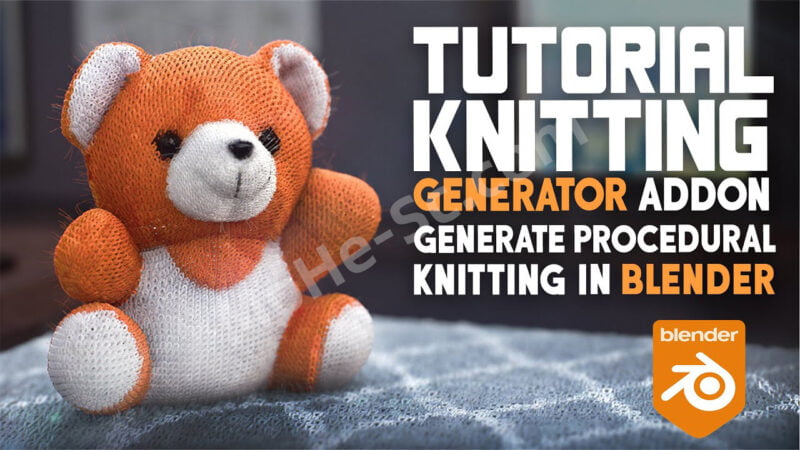 Blender针织毛衣程序化生成器插件 Knitting Generator V4.0 For Blender 3.6 +-MOHE素材库-设计行业的乐园,各类素材的矿山!