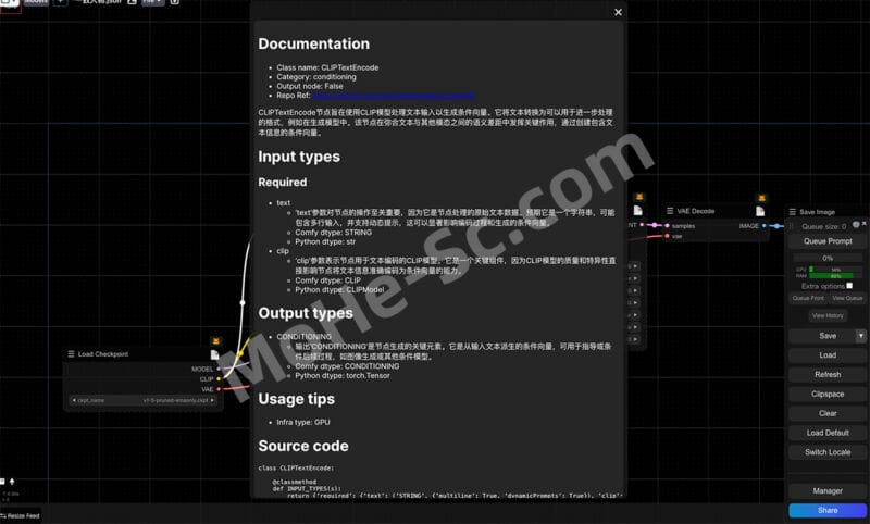 每个Comfyui玩家都应该安装的神仙级节点插件 免费开源 Comfyui Nodes-Docs 哪里不会点哪里 妈妈再也不用担心我不会Comfyui了-MOHE素材库-设计行业的乐园,各类素材的矿山!