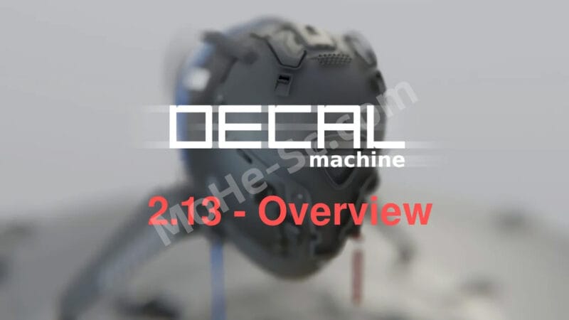 Blender模型表面建模贴图插件 DecalMachine V2.13 For Blender 3.6 +-MOHE素材库-设计行业的乐园，各类素材的矿山！