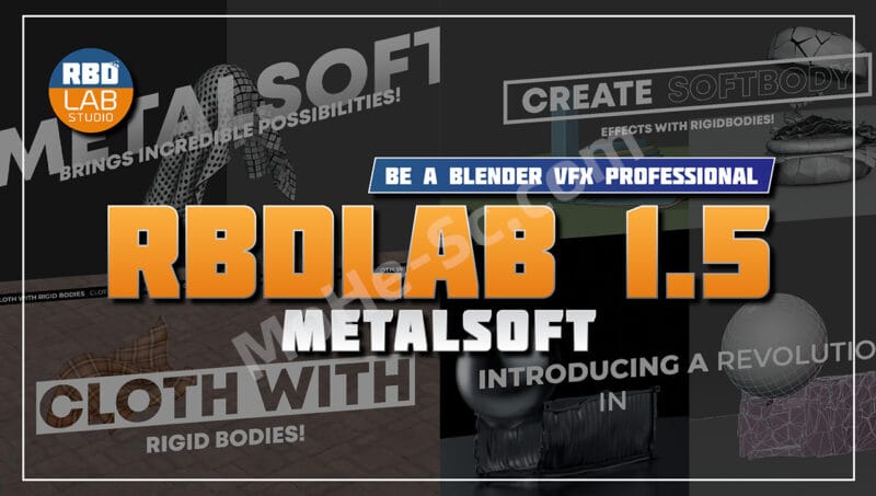 Blender破碎插件 RBDLab v1.5.6 For Blender 3.4 +-MOHE素材库-设计行业的乐园，各类素材的矿山！